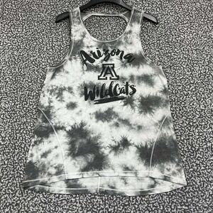 Arizona Wildcats Shirt Women Medium Gray Dye Tie Touch Sleeveless Top Round Neck